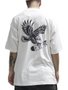 Camiseta Masculina Session Eagle Manga Curta Estampada - Branco