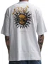 Camiseta Masculina Session Scary Manga Curta Estampada - Branco