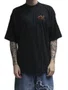 Camiseta Masculina Session Scary Manga Curta Estampada - Preto