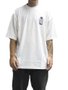 Camiseta Masculina Session SE006 30 Oversized Manga Curta Estampada - Branco