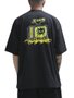 Camiseta Masculina Session SE006 30 Oversized Manga Curta Estampada - Preto