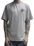 Camiseta Masculina Session Skateboard Manga Curta Estampada - Cinza Mesclado
