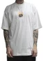 Camiseta Masculina South Shore Oversized Fire Manga Curta Estampada - Off White