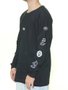 Camiseta Masculina South To South Chest Logo Manga Longa - Preto