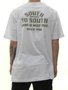 Camiseta Masculina South To South Combat MC Manga Curta Estampada - Branco
