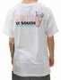 Camiseta Masculina South to South Seas Manga Curta Estampada - Branco
