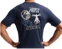 Camiseta Masculina STD Train Stickers Manga Curta Estampada - Marinho