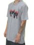 Camiseta Masculina Thrasher Crows Manga Curta Estampada - Cinza/Mescla