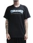 Camiseta Masculina Thrasher Outlined Manga Curta Estampada - Preto
