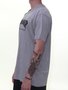 Camiseta Masculina Thrasher Skate Mag Logo Manga Curta Estampada - Cinza Mesclado