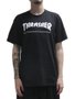 Camiseta Masculina Thrasher Skate Mag Manga Curta Estampada - Preto