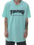 Camiseta Masculina Thrasher Skate Mag Manga Curta Estampada - Verde Claro