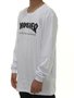 Camiseta Masculina Thrasher Skate Mag Manga Longa Estampada - Branco