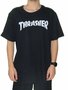 Camiseta Masculina Thrasher Skull Manga Curta Estampada - Preto