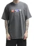 Camiseta Masculina Vans Backspin Manga Curta Estampada - Preto Destonado