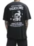 Camiseta Masculina Vans Chaos SS Manga Curta Estampada - Preto
