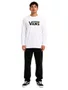 Camiseta Masculina Vans Classic Manga Longa Estampada - Branco
