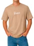 Camiseta Masculina Vans Classic Script Manga Curta Estampada - Marrom