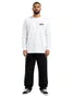 Camiseta Masculina Vans Double Standard Manga Longa Estampada - Branco