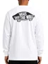 Camiseta Masculina Vans Double Standard Manga Longa Estampada - Branco
