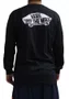 Camiseta Masculina Vans Double Standard Manga Longa Estampada - Preto