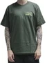 Camiseta Masculina Vans Kelp-Shop Manga Curta Estampada - Verde