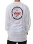Camiseta Masculina Vans Logo Check Manga Longa Estampada - Branco
