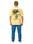 Camiseta Masculina Vans Stacked Hi SS Manga Curta Estampada - Amarelo