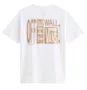 Camiseta Masculina Vans Stretch Crackle Manga Curta Estampada - Branco