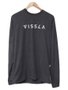 Camiseta Masculina Vissla Foundation Manga Longa Estampada - Preto