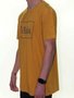 Camiseta Masculina Vissla Proeper Manga Curta Estampada - Amarelo Queimado