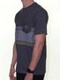 Camiseta Masculina Vissla Slabs Manga Curta Estampada - Grafite Mesclado