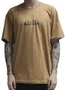 Camiseta Masculina VLCS Horizon Manga Curta Estampada - Khaki