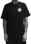Camiseta Masculina Volcom Arched Manga Curta Estampada - Preto