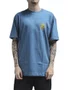 Camiseta Masculina Volcom Comfort Antigravity Manga Curta Estampada - Azul