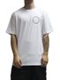 Camiseta Masculina Volcom Cylinderz Manga Curta Estampada - Branco