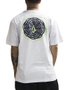 Camiseta Masculina Volcom Cylinderz Manga Curta Estampada - Branco