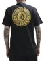 Camiseta Masculina Volcom Difuse Manga Curta Estampada - Preto