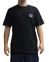 Camiseta Masculina Volcom Silk Circle Stone Manga Curta Estampada - Preto