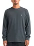 Camiseta Masculina Volcom Silk Stone Blanks Manga Longa Estampada - Cinza