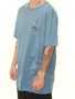 Camiseta Masculina Volcom Staff Manga Curta Estampada - Azul