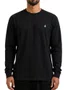 Camiseta Masculina Volcom Stone Blanks Manga Longa Estampada - Preto