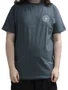 Camiseta Masculina Volcom Sunshiner Manga Curta Estampada - Cinza/Chumbo