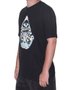 Camiseta Masculina Volcom Vitals Manga Curta Estampada - Preto
