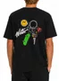 Camiseta Masculina Wats Chaveiro Manga Curta Estampada - preto