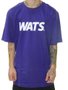 Camiseta Masculina Wats Classic Manga Curta Estampada - Roxo