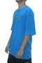 Camiseta Masculina Wats Classic Patch Manga Curta Estampada - Azul