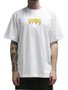 Camiseta Masculina Wats Online Manga Curta Estampada - Branco