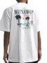 Camiseta Masculina Wats Over Enjoy Manga Curta Estampada - Off White