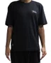 Camiseta Masculina Wats Over Script Manga Curta Estampada - Preto